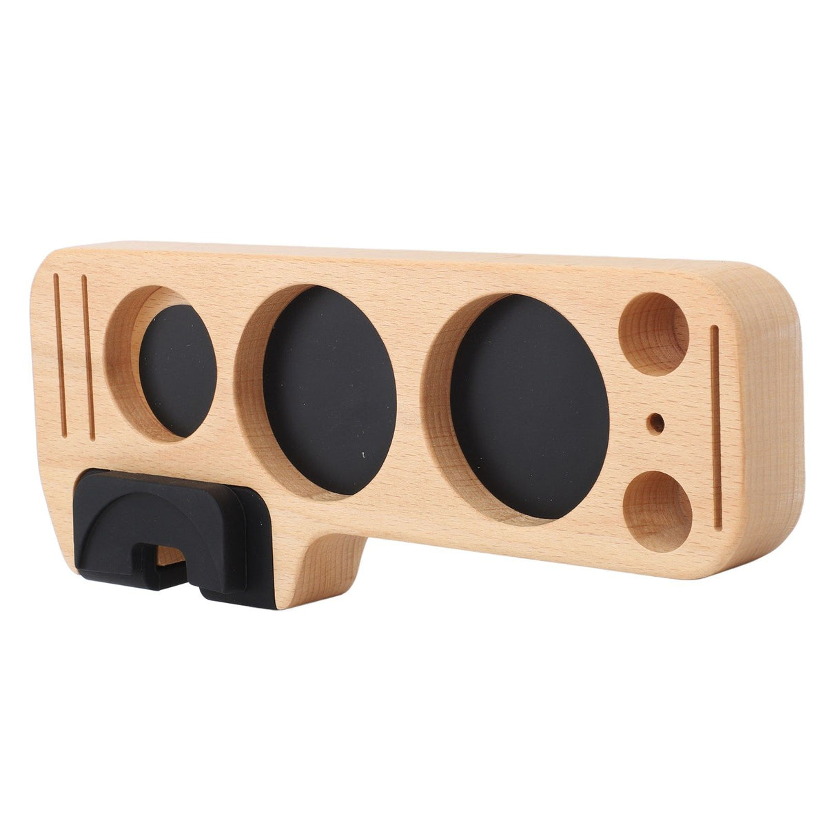 Coffee Tamping Station Wood Tamper Station Compatible with 51mm 53mm 58mm Tamper Distributer Versatile Coffee Accessory