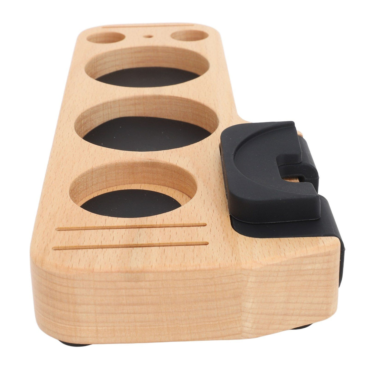 Coffee Tamping Station Wood Tamper Station Compatible with 51mm 53mm 58mm Tamper Distributer Versatile Coffee Accessory