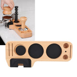 Coffee Tamping Station Wood Tamper Station Compatible with 51mm 53mm 58mm Tamper Distributer Versatile Coffee Accessory