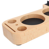 Coffee Tamping Station Wood Tamper Station Compatible with 51mm 53mm 58mm Tamper Distributer Versatile Coffee Accessory