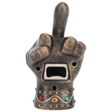 Fist Beer Opener Cool Middle Finger Shape Portable Fist Beer Bottle Opener for Men Husband Dad Grandpa Boyfriend Gold
