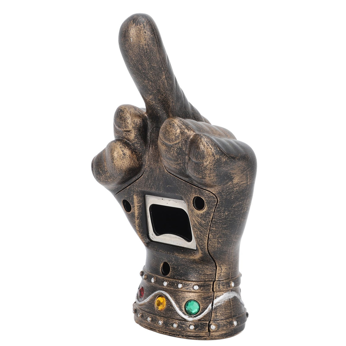 Fist Beer Opener Cool Middle Finger Shape Portable Fist Beer Bottle Opener for Men Husband Dad Grandpa Boyfriend Gold