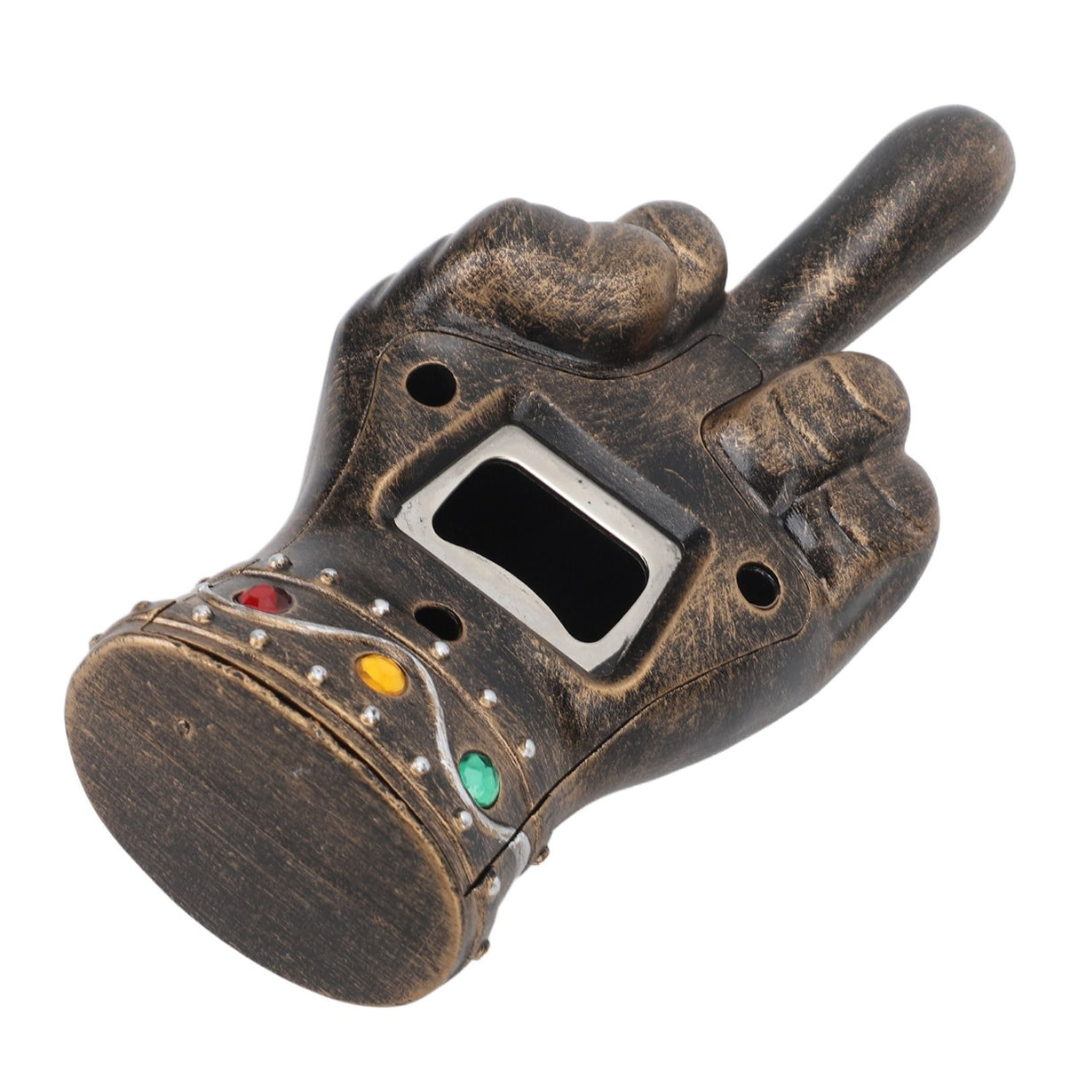 Fist Beer Opener Cool Middle Finger Shape Portable Fist Beer Bottle Opener for Men Husband Dad Grandpa Boyfriend Gold