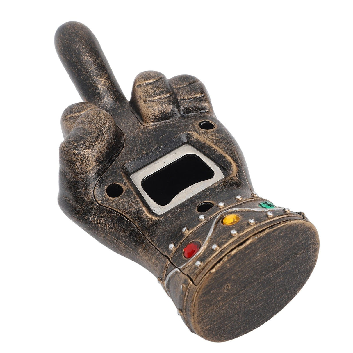 Fist Beer Opener Cool Middle Finger Shape Portable Fist Beer Bottle Opener for Men Husband Dad Grandpa Boyfriend Gold