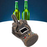 Fist Beer Opener Cool Middle Finger Shape Portable Fist Beer Bottle Opener for Men Husband Dad Grandpa Boyfriend Gold - Extra Image