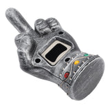 Fist Beer Opener Cool Middle Finger Shape Portable Fist Beer Bottle Opener for Men Husband Dad Grandpa Boyfriend Silver - 45-Degree Angle