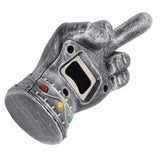 Fist Beer Opener Cool Middle Finger Shape Portable Fist Beer Bottle Opener for Men Husband Dad Grandpa Boyfriend Silver - Rear View