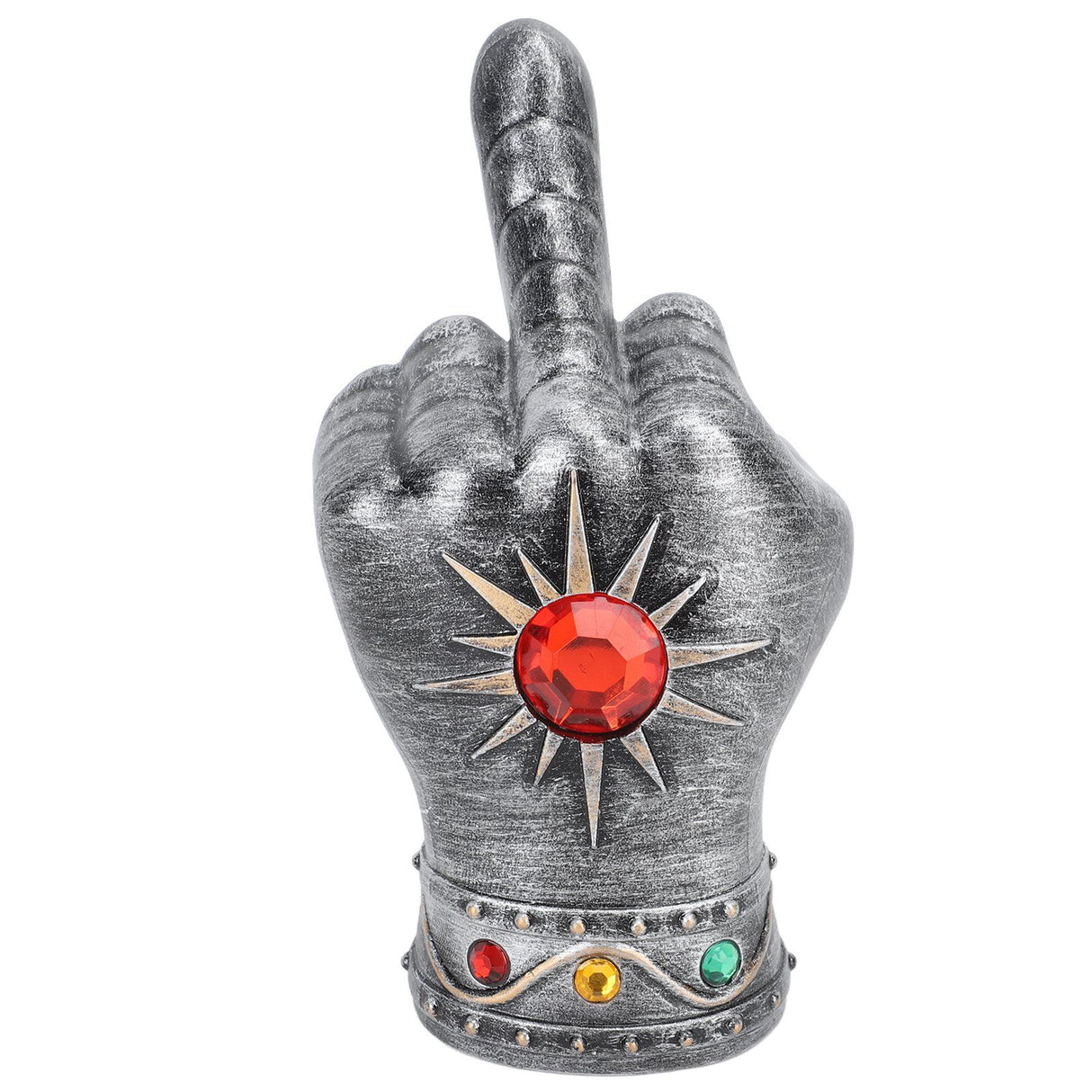 Fist Beer Opener Cool Middle Finger Shape Portable Fist Beer Bottle Opener for Men Husband Dad Grandpa Boyfriend Silver