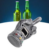 Fist Beer Opener Cool Middle Finger Shape Portable Fist Beer Bottle Opener for Men Husband Dad Grandpa Boyfriend Silver
