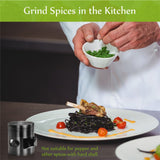 Manual Spice Grinder Small Portable Zinc Alloy Herb Grinder for Household Kitchen Restaurant