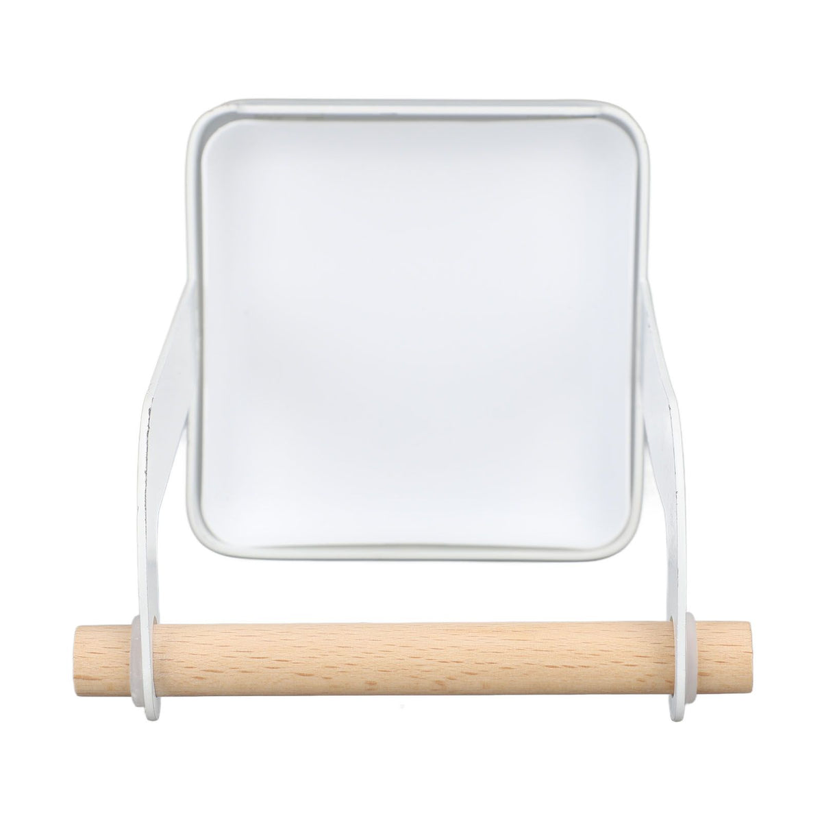 Pot Lid Holder Rack Multifunction Prevent Slip Iron Basin Wood Rack Cooking Tool Spatula Stand Kitchen Organizer White