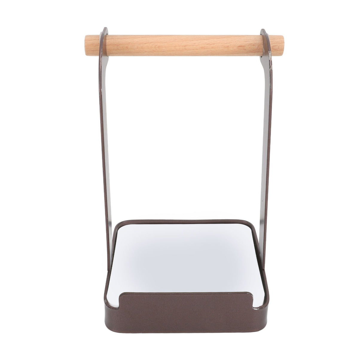 Pot Lid Holder Rack Multifunction Prevent Slip Iron Basin Wood Rack Cooking Tool Spatula Stand Kitchen Organizer Coffee