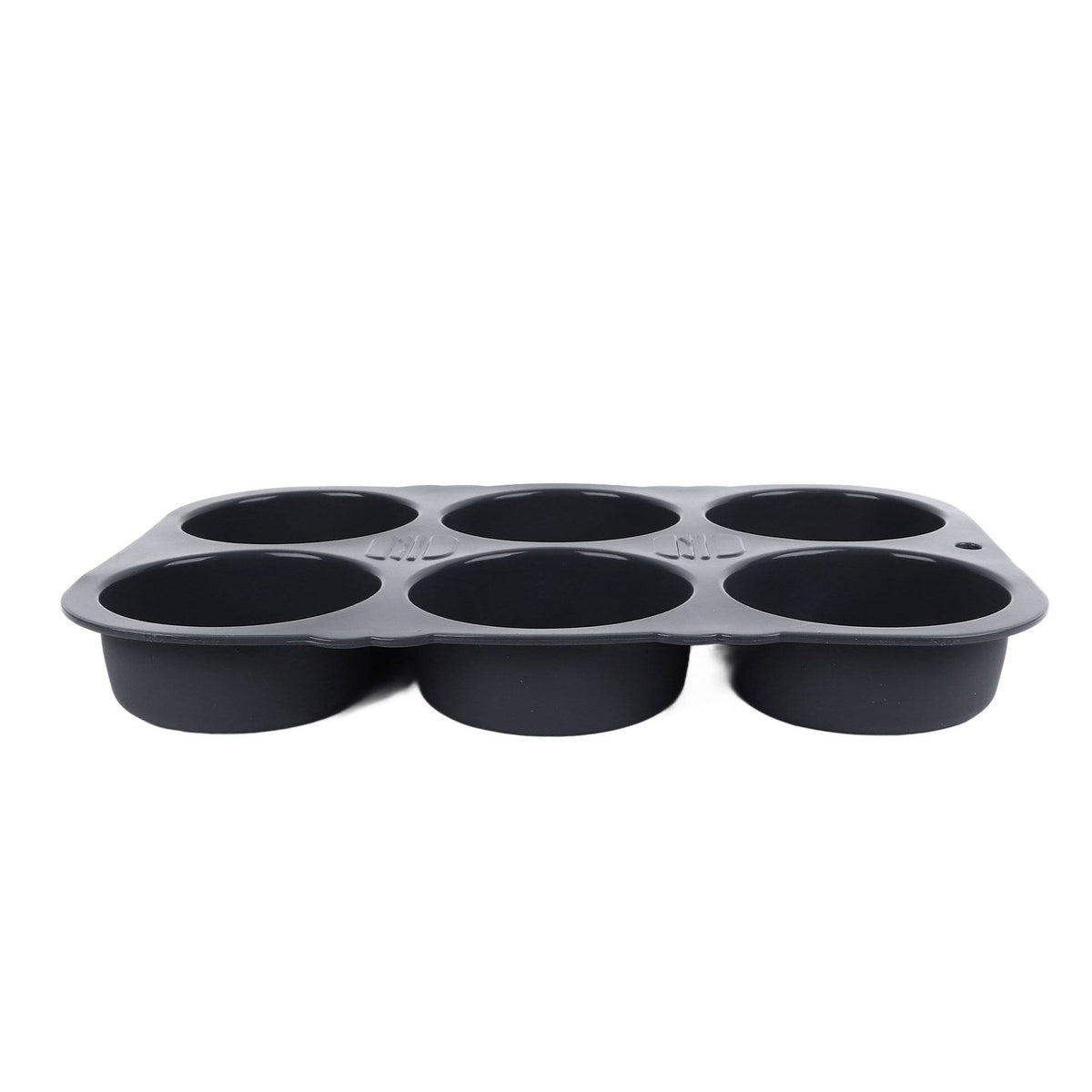 6 Cavity Hamburger Bun Mould Foldable Reusable Bread Mould ‑40℉ to +446℉ Heat Resistance Baking Mould for Kitchen