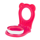 Sandwich Cutter Mold Manual Cake Bread Cutter Sealer Tool Round for Kitchen Cooking Rose Red