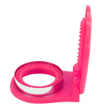 Sandwich Cutter Mold Manual Cake Bread Cutter Sealer Tool Round for Kitchen Cooking Rose Red - Rear View