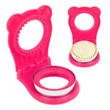 Sandwich Cutter Mold Manual Cake Bread Cutter Sealer Tool Round for Kitchen Cooking Rose Red