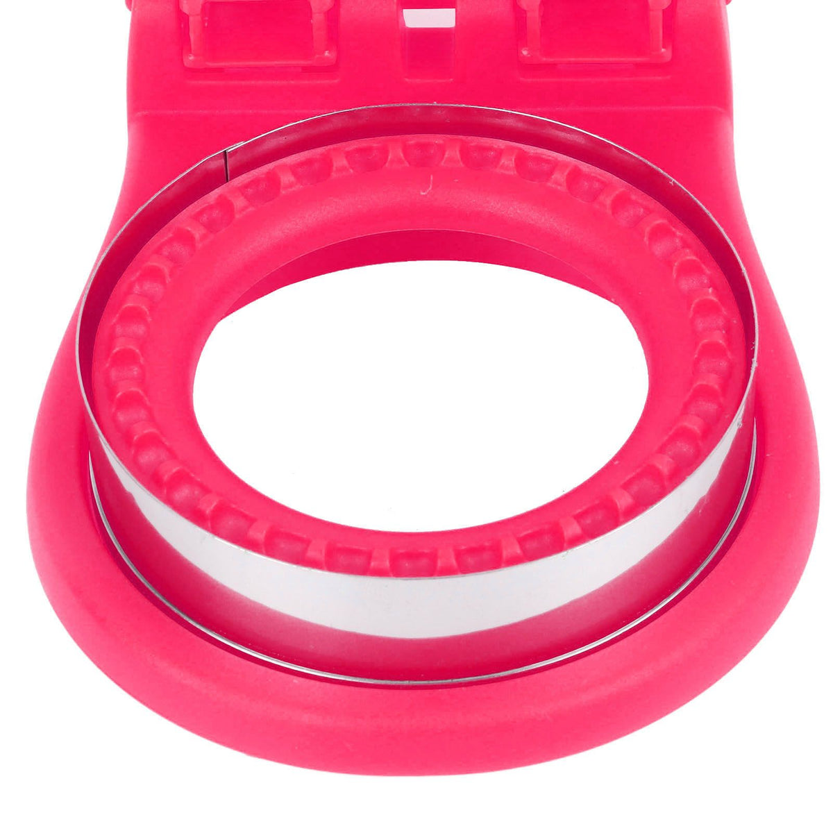 Sandwich Cutter Mold Manual Cake Bread Cutter Sealer Tool Round for Kitchen Cooking Rose Red