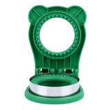 Sandwich Cutter Mold Manual Cake Bread Cutter Sealer Tool Round for Kitchen Cooking Green