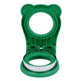 Sandwich Cutter Mold Manual Cake Bread Cutter Sealer Tool Round for Kitchen Cooking Green - Top-Down View