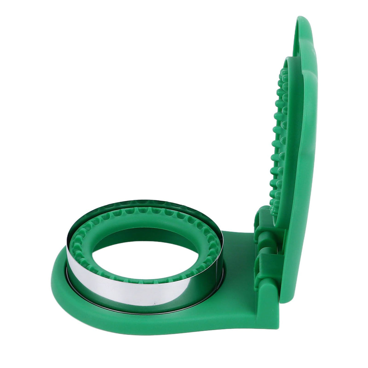 Sandwich Cutter Mold Manual Cake Bread Cutter Sealer Tool Round for Kitchen Cooking Green