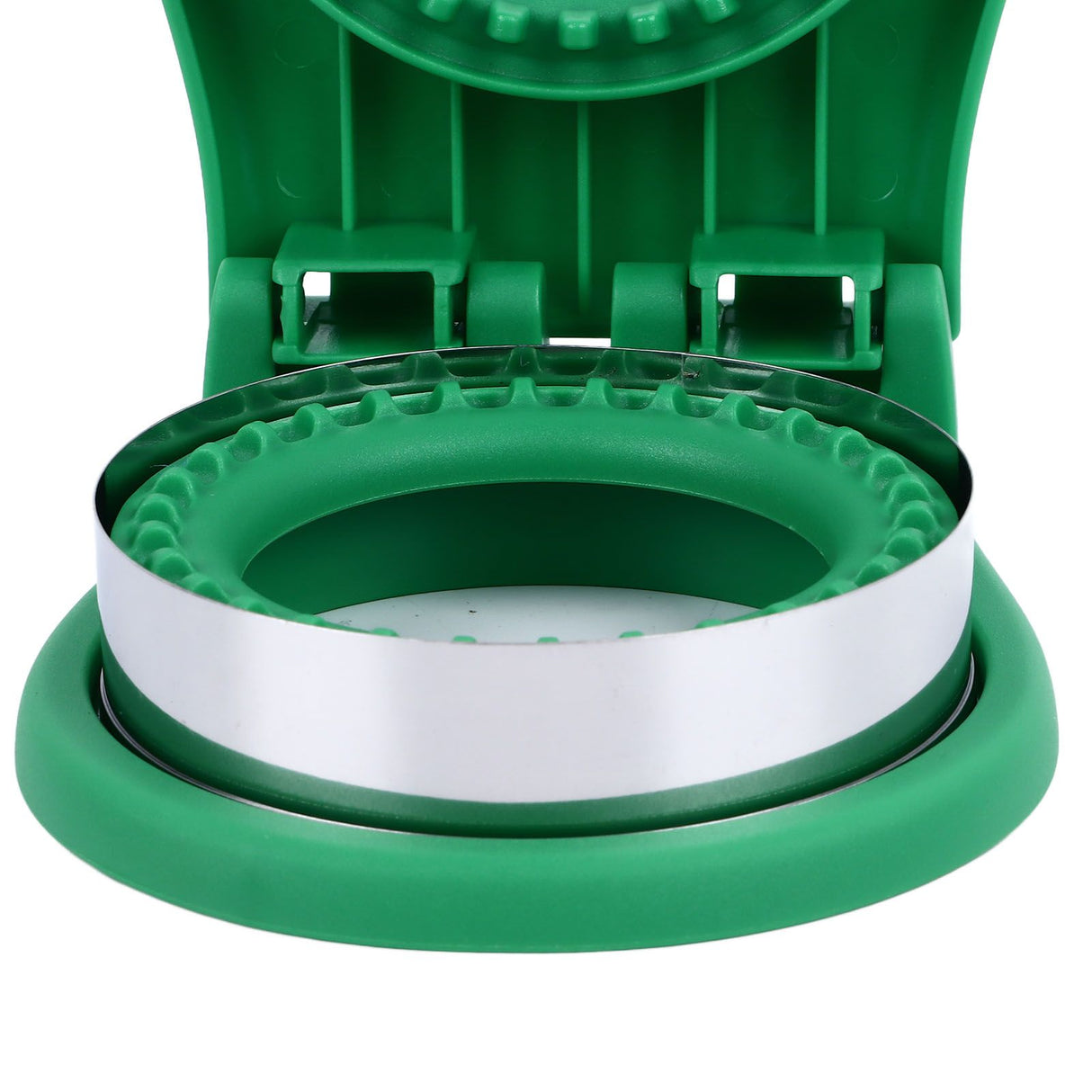 Sandwich Cutter Mold Manual Cake Bread Cutter Sealer Tool Round for Kitchen Cooking Green