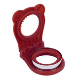 Sandwich Cutter Mold Manual Cake Bread Cutter Sealer Tool Round for Kitchen Cooking Red