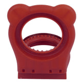Sandwich Cutter Mold Manual Cake Bread Cutter Sealer Tool Round for Kitchen Cooking Red - Low Angle