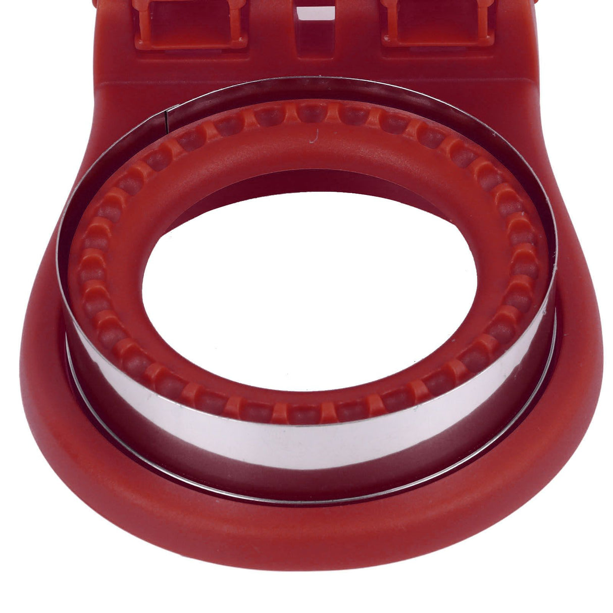 Sandwich Cutter Mold Manual Cake Bread Cutter Sealer Tool Round for Kitchen Cooking Red