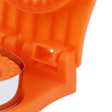 Sandwich Cutter Mold Manual Cake Bread Cutter Sealer Tool Round for Kitchen Cooking Orange - Extra Image