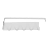 Refrigerator Side Rack Multipurpose Foldable Large Capacity Magnetic Spice Rack for Refrigerator with Hooks White