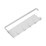 Refrigerator Side Rack Multipurpose Foldable Large Capacity Magnetic Spice Rack for Refrigerator with Hooks White - 45-Degree Angle