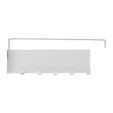 Refrigerator Side Rack Multipurpose Foldable Large Capacity Magnetic Spice Rack for Refrigerator with Hooks White - Extra Image