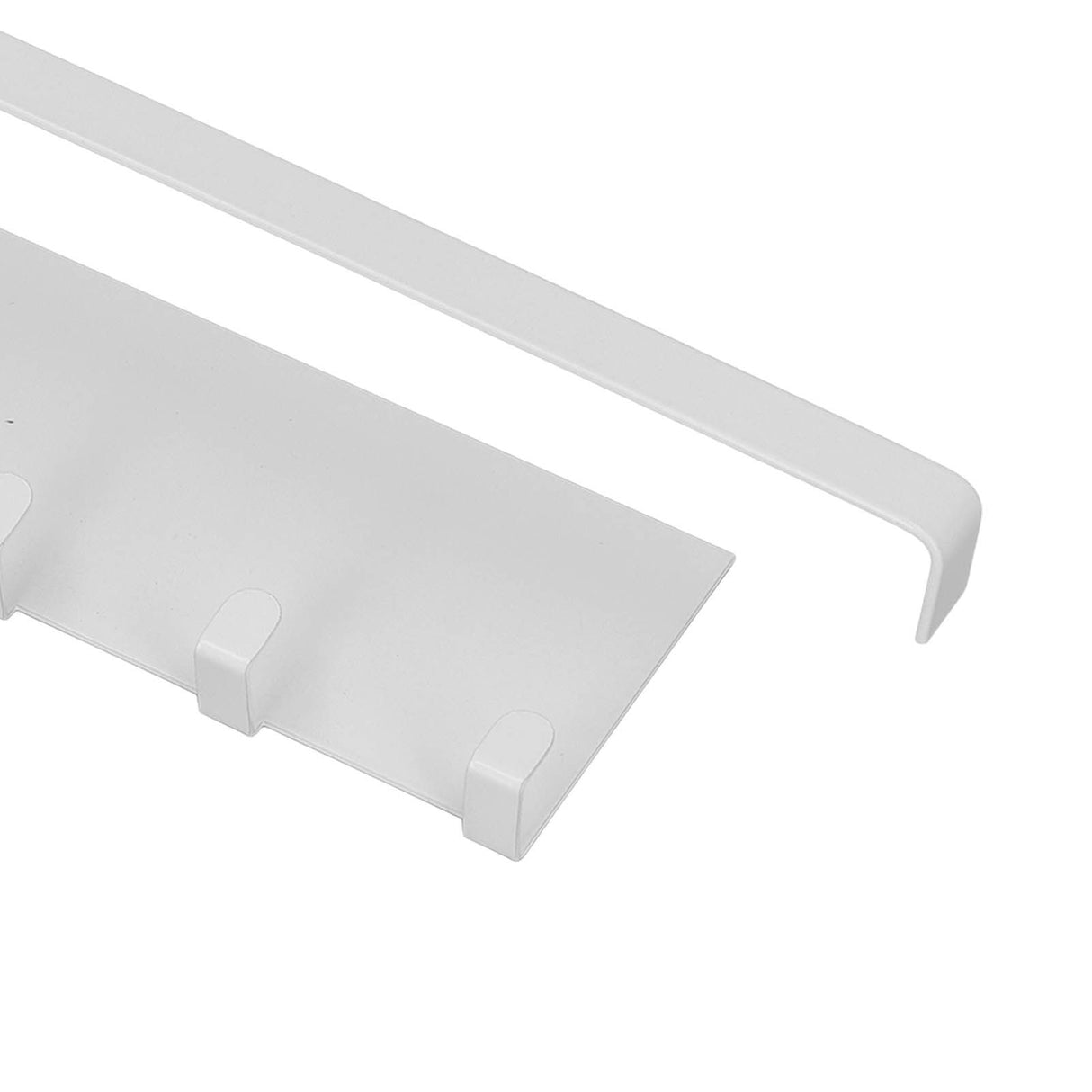 Refrigerator Side Rack Multipurpose Foldable Large Capacity Magnetic Spice Rack for Refrigerator with Hooks White