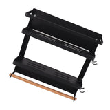 Magnetic Fridge Spice Rack Foldable Multifunctional Adjustable Durable Refrigerator Side Shelf for Kitchen 11.8in Double Tier