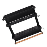 Magnetic Fridge Spice Rack Foldable Multifunctional Adjustable Durable Refrigerator Side Shelf for Kitchen 11.8in Double Tier
