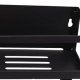Magnetic Fridge Spice Rack Foldable Multifunctional Adjustable Durable Refrigerator Side Shelf for Kitchen 11.8in Double Tier