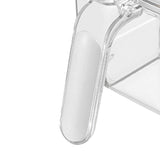 Seasoning Box 4 Compartments Transparent Window Strong PET Seasoning Jar with 4 Spoons for Home Kitchen Cooking White