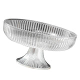 Fruit Plate Multifunctional Plastic Stylish Space Saving Decorative Snack Bowl for Candy Nuts Transparent