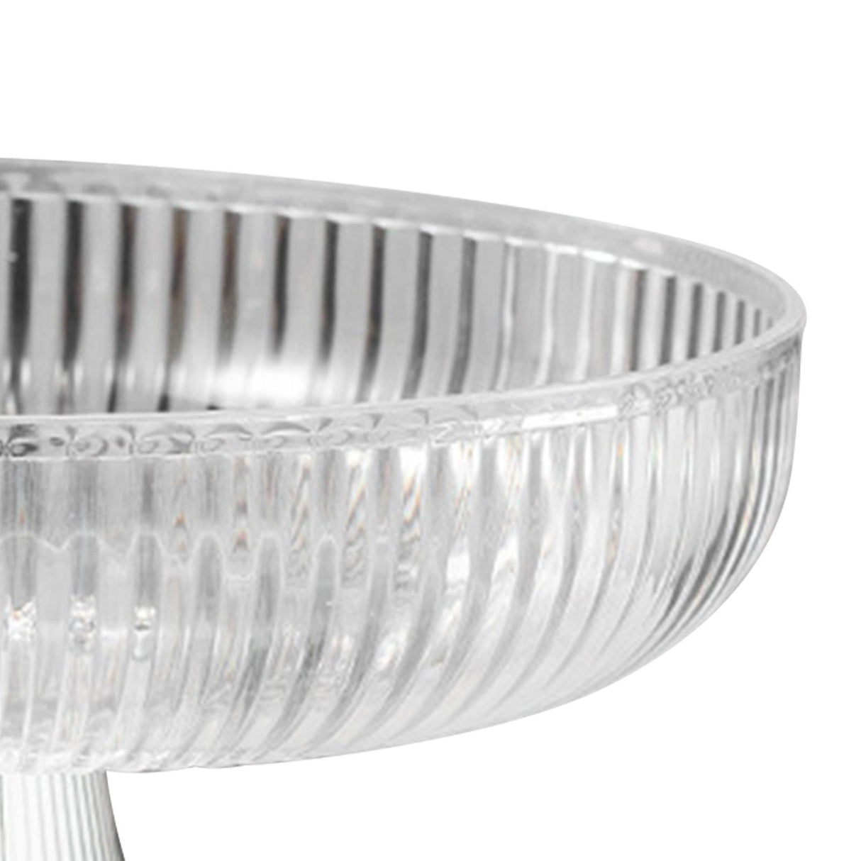 Fruit Plate Multifunctional Plastic Stylish Space Saving Decorative Snack Bowl for Candy Nuts Transparent