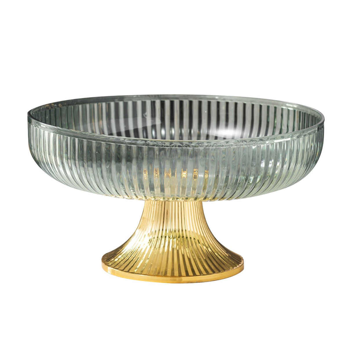 Fruit Plate Multifunctional Plastic Stylish Space Saving Decorative Snack Bowl for Candy Nuts Fruit Green