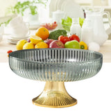 Fruit Plate Multifunctional Plastic Stylish Space Saving Decorative Snack Bowl for Candy Nuts Fruit Green - Rear View