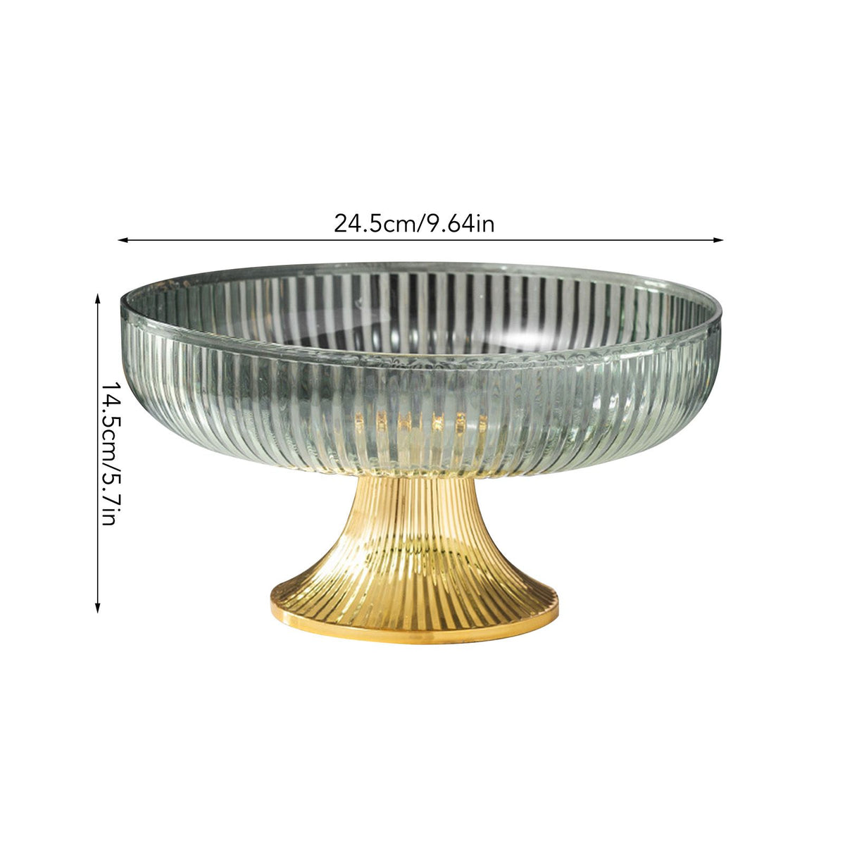 Fruit Plate Multifunctional Plastic Stylish Space Saving Decorative Snack Bowl for Candy Nuts Fruit Green
