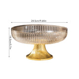 Fruit Plate Multifunctional Plastic Stylish Space Saving Decorative Snack Bowl for Candy Nuts Amber