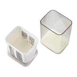 Yogurt Strainer with Extra Fine Mesh Strainer Bag Transparent Cover Multi Functional Cheese Filter - Side View