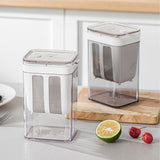 Yogurt Strainer with Extra Fine Mesh Strainer Bag Transparent Cover Multi Functional Cheese Filter - Rear View