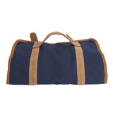 Bartender Tool Bag Bar Kit Bag Waterproof Canvas Multiple Compartments Portable Bartender Roll Up Bag with Shoulder Strap Blue