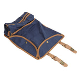 Bartender Tool Bag Bar Kit Bag Waterproof Canvas Multiple Compartments Portable Bartender Roll Up Bag with Shoulder Strap Blue