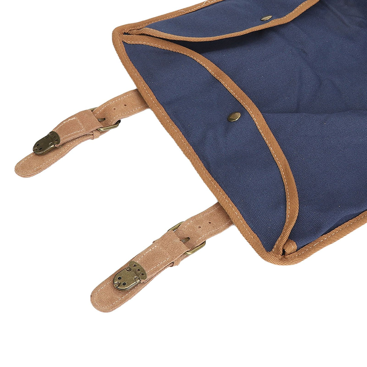 Bartender Tool Bag Bar Kit Bag Waterproof Canvas Multiple Compartments Portable Bartender Roll Up Bag with Shoulder Strap Blue