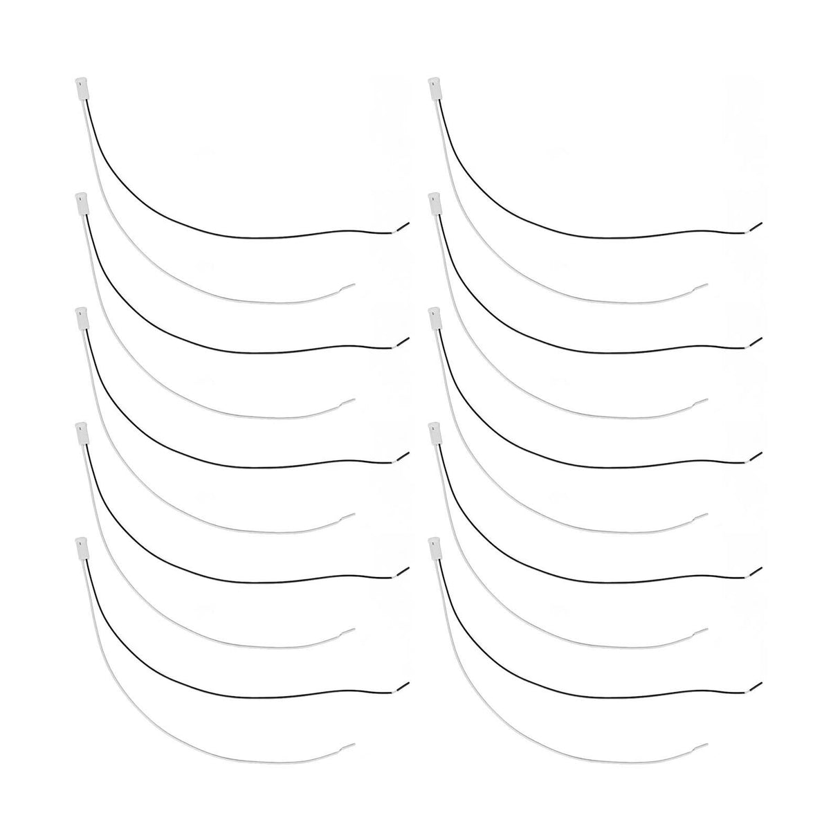 10Pcs G4 LED Bulb Socket Halogen MR11 Base Ceramic Lamp Holder Bi Pin Plug in for Incandescent Low Voltage 12V 30CM Wire
