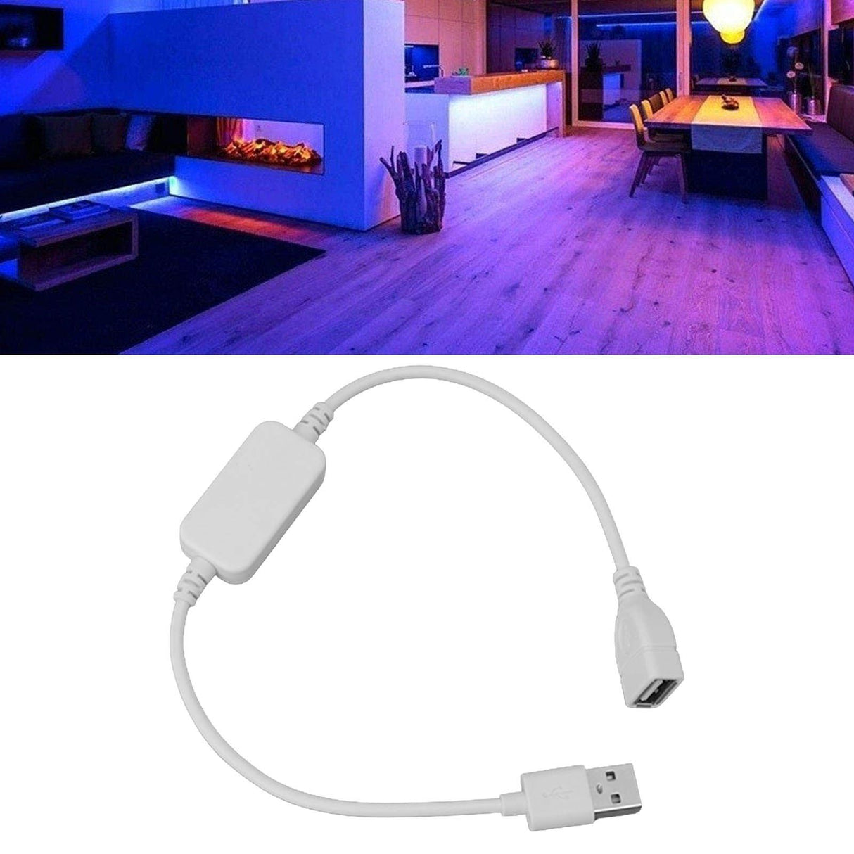 Bluetooth USB Dimmer IP44 Smart Single Color Lights Strip Controller Dimmer Wireless 433HZ Controller Dimmer White